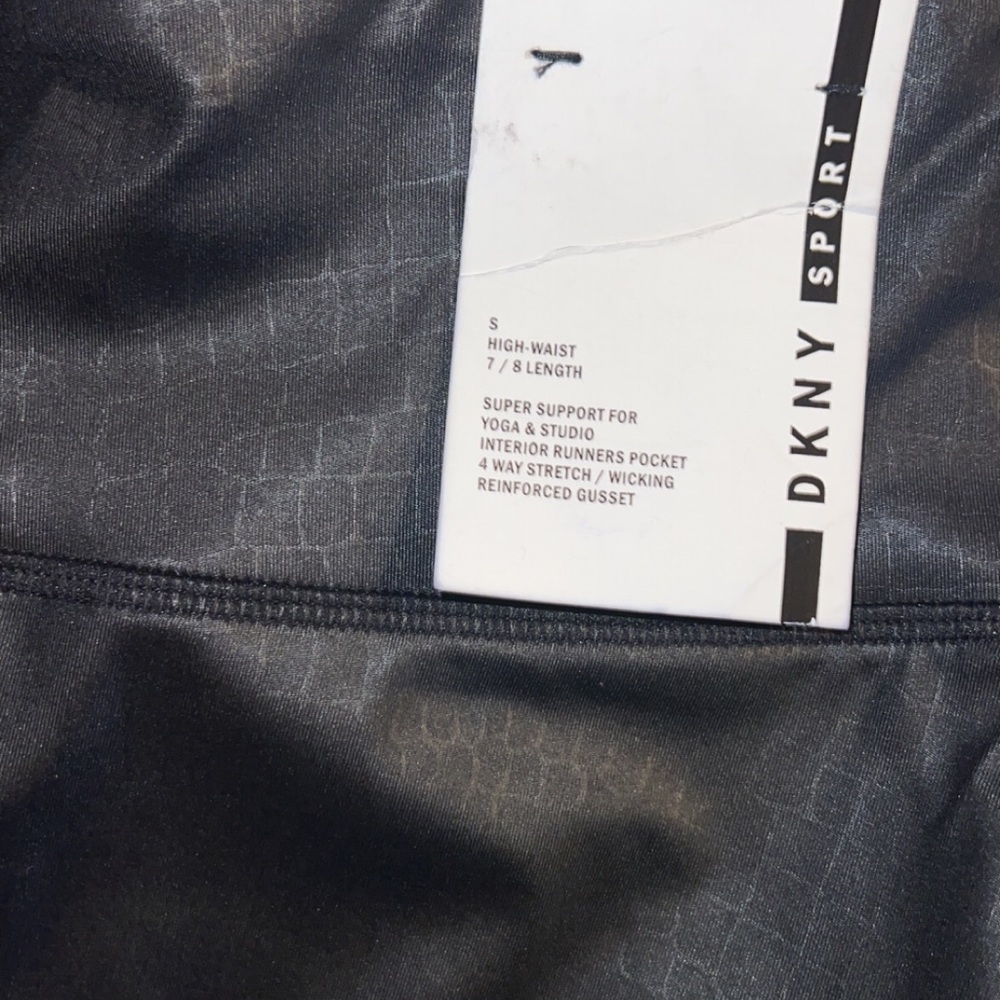 DKNY Sport Leggings Black Size Small Women NWT